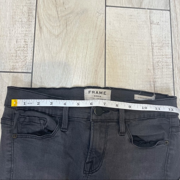 FRAME Denim Black Jeans Le Skinny Size 26 - Picture 7 of 10